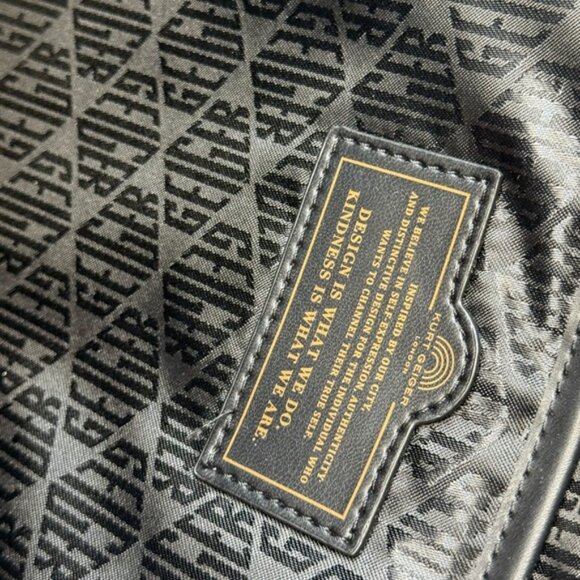 🆕 KURT GEIGER LONDON 🧿 NWOT Recycled Nylon Drench Zip Backpack, Black Nylon - Picture 15 of 16